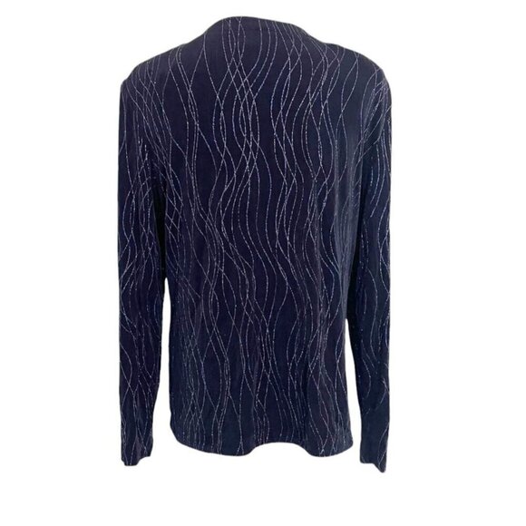 Alex Evenings Size 14  Top Blouse Jacket Glitter Fancy Party Cocktail Wedding - Picture 4 of 6